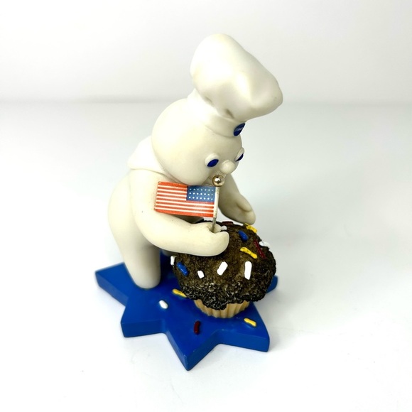 Vtg Danbury Mint Pillsbury Doughboy Calendar Month July Figure US Holiday - Picture 9 of 10
